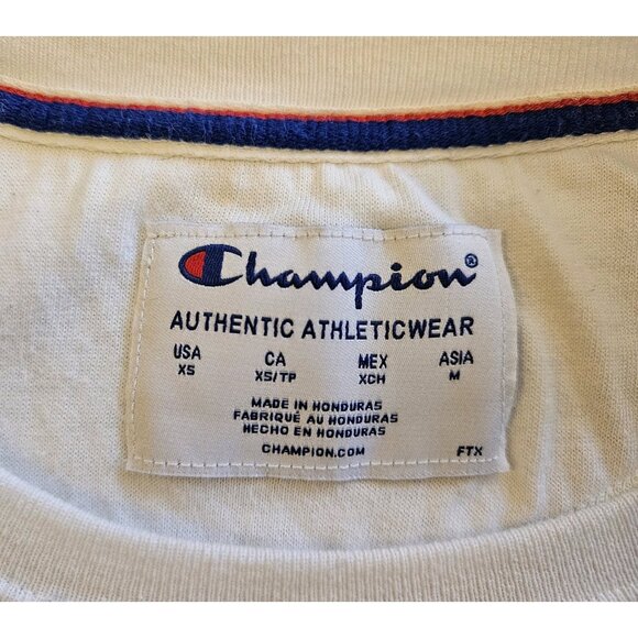 White Champion Authentic Atheticwear sweatshirt Size XS Mens - Picture 5 of 11